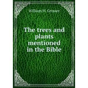  The trees and plants mentioned in the Bible William H 