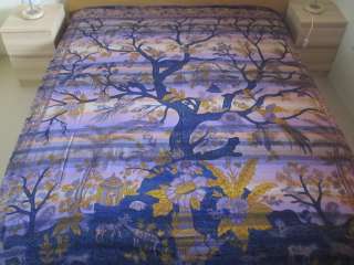 TREE OF LIFE HAND PRINTED BED SHEET LINEN THROW WALL HANGING TAPESTRY 