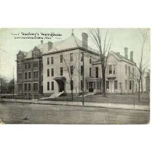 1920s Vintage Postcard   Our Saviors Hospital   Jacksonville Illinois