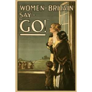  Women of Britain say GO 28x42 Giclee on Canvas