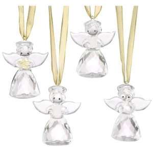  Lenox Crystalline Angels, Christmas Ornaments, Set of 4 