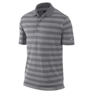Nike CORE STRIPE DRI FIT polo golf shirt PEWTER GREY (S, M, L, XL, 2XL 