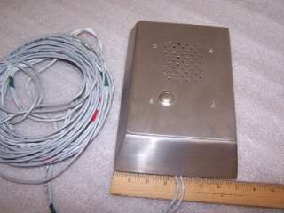   Heavy Duty Stainless Steel Call Switch & Intercom Box and cables