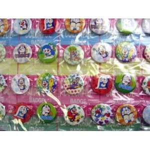  72 New Assorted Doraemon Buttons Pins Toys & Games
