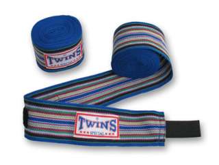   Wraps Protectors ~ Twins Special Muay Thai ~ Striped ~ CH 2  