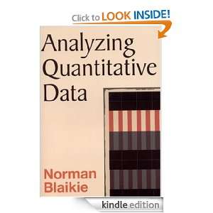 Analyzing Quantitative Data From Description to Explanation Norman 