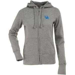  Kentucky Womens Zip Front Hoody Sweatshirt (Grey) Sports 