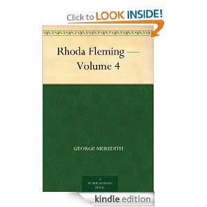 Rhoda Fleming   Volume 4 George Meredith  Kindle Store