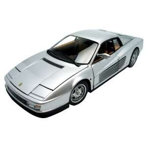  1/18 Scale Ferrari Testarossa Silver Toys & Games