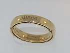 damiani 18 kt yellow gold diamond ring band 