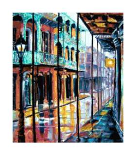 Royal Street in New Orleans Cross Stitch Pattern Chart  