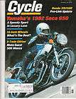 Yamaha XJ650 Seca 650 Moto Guzzi Monza V50 Honda XR250R Magazine 1981 