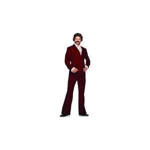   Ron Burgundy Suit Adult Costume which includes a Burgundy jacket