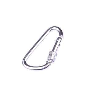  Portable Silvery 6.5cm Mountaineering Buckle with Lock for 