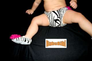 Baby Cloth Diaper Cover/Ruffles/Petti Bloomer ZEBRA NEW  