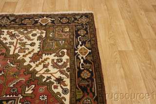   Geometric 6x9 Heriz Persian Rug Area Oriental Wool Carpet  