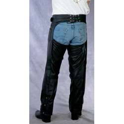 Mens Motorcycle Leather Chaps  