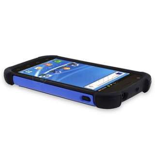 Shield Blue Dual Layer Gel Case Hard Cover for Samsung Galaxy S2 