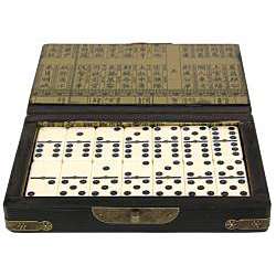 Black Lacquer Domino Set and Box (China)  