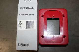 THIS AUCTION IS FOR ONE SYSTEM SENSOR BBS FIRE ALARM RED BACK 