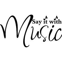 Say it With Music Vinyl Wall Art  
