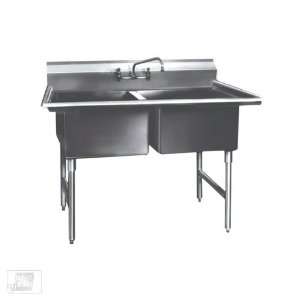  Win Holt WS2TS2424 55 Two Compartment Sink
