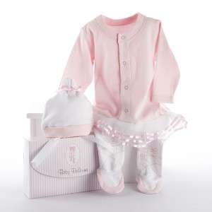 Baby Girl Ballerina Sleeper & Hat Shower Gift Set NIB  