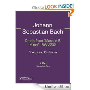 Credo from Mass in B Minor BWV232 Sheet Music Johann Sebastian Bach 