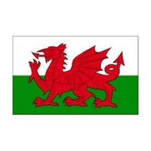  New Wales Welsh Dragon Flag Large 5ft x 3ft with 2 metal 