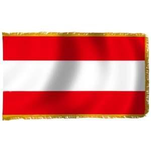  Austria Flag (No Eagle) 3X5 Foot Nylon PH and FR Patio 