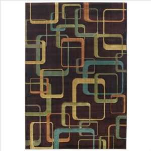 Innovations Silhouettes Cherry Chocolate Contemporary Rug 