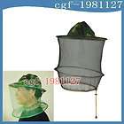 Folding Ventilated Beekeeping Fishing Veil Hat Fly Insect Net Black