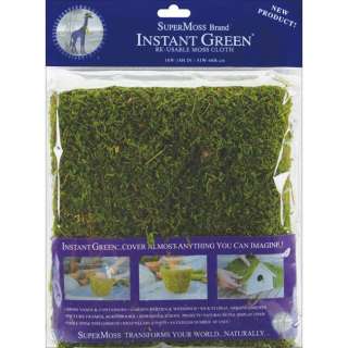 Green Rectangular Reusable Moss Mat  