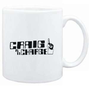  Mug White  Craig is in charge  Male Names Sports 