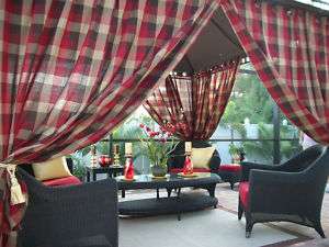 Patio Pizazz Outdoor Gazebo Drapes Curtains Furniture  