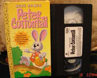 HERE COMES PETER COTTONTAIL Easter FHE Classic Little Golden Book Vhs 