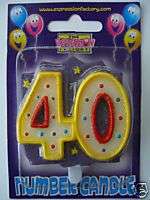 40th birthday cake candles £ 1 39