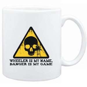  Mug White  Wheeler is my name, danger is my game  Male 