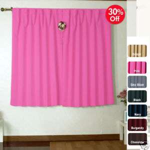 Blackout Thermal Insulated Curtain 63L 1 Set  PINK  