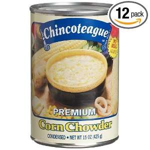 Chincoteague Seafood Corn Chowder, 15 Ounce Cans (Pack of 12)