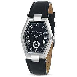 Hush Puppies Mens Stainless Steel Black Dial Watch  
