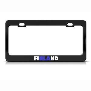 Finland Flag Country Metal license plate frame Tag Holder