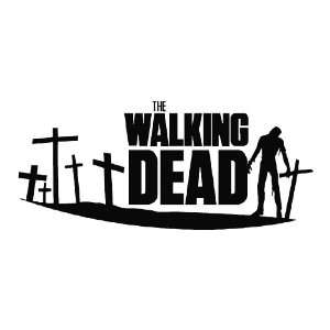  The Walking Dead Zombie Die Cut Decal Vinyl Sticker   6.75 