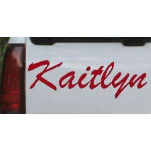  Red 32in X 10.7in    Kaitlyn Car Window Wall Laptop Decal 