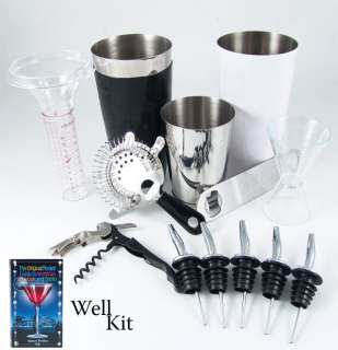 Professional Bartending Well Kit , Cocktail Shaker Set  