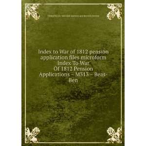 1812 pension application files microform. Index To War Of 1812 Pension 