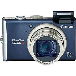 Canon PowerShot SX 200IS Blue 12MP Digital Camera  
