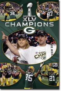 Green Bay Packers Super Bowl XLV Celebration Poster  