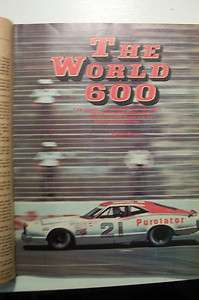 STOCK CAR RACING OCTOBER 1974 RICHARD BROOKS JACK BLAND NASCAR VINTAGE 