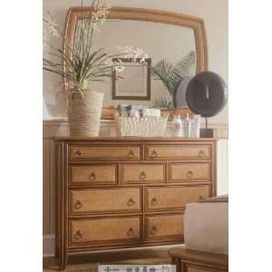  American Drew Antigua Tall Dresser and Mirror